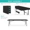 Best Choice Products 8ft Plastic Folding Table, Indoor Outdoor Heavy Duty Portable w/ Handle, Lock for Picnic